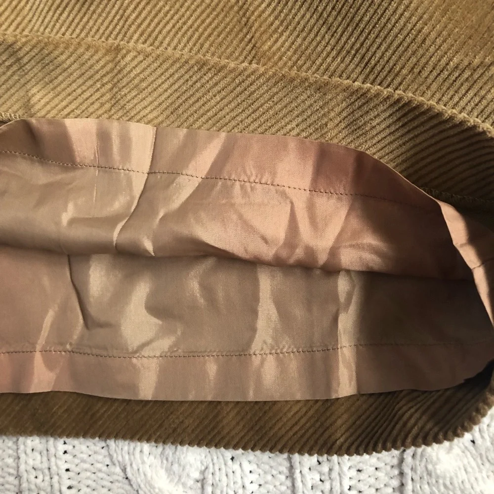 Ralph Lauren Sport 10 tan high waisted corduroy pencil skirt NWT - Picture 8 of 8